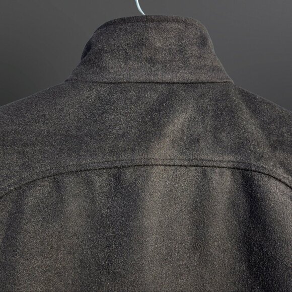 Vintage Pendleton Black Coat Womens XL Wool Blend Mid Length Water Resistant - Picture 10 of 12